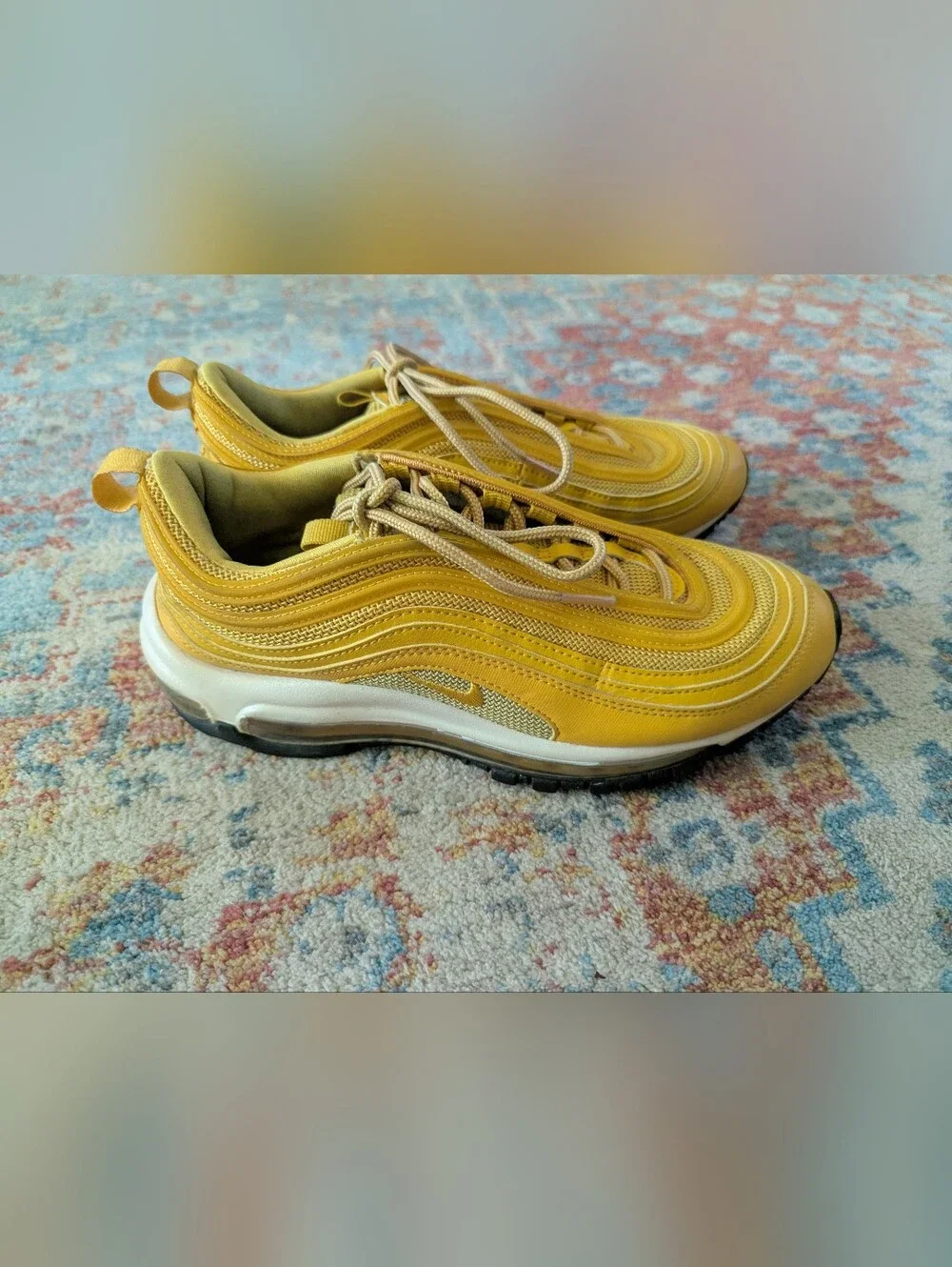 Nike Air Max 97 ‘Mustard’ Yellow 921733 701 Shoes 2018 Sneakers Women's 8.5
